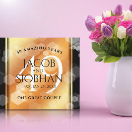 Eleganter 49. Geburtstag der Kupferhochzeit Leinwanddruck