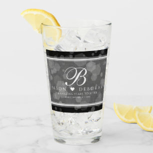 Eleganter 4. Geburtstag von Linen Glas