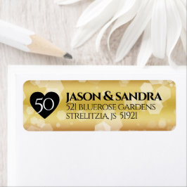 Eleganter 50. Geburtstag der Goldenen Hochzeit