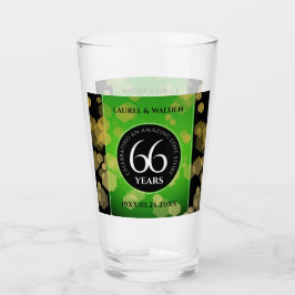 Eleganter 66. Geburtstag der Titanite Glas
