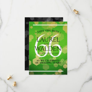 Eleganter 66. Geburtstag der Titanite Save The Date