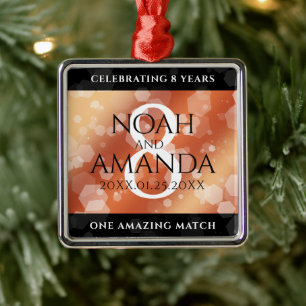 Eleganter 8. Geburtstag der Bronze Ornament Aus Metall