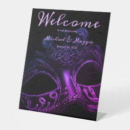 Eleganter Abend Sockelschild