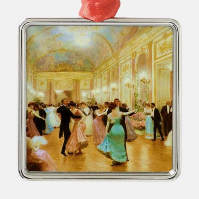 Eleganter Abend (Tanz im Palastball) Ornament Aus Metall (Vorne)