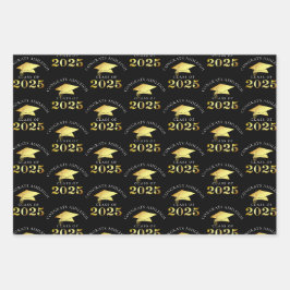 Eleganter Abschluss 2025 Imitats Gold Foil Your Co Geschenkpapier Set