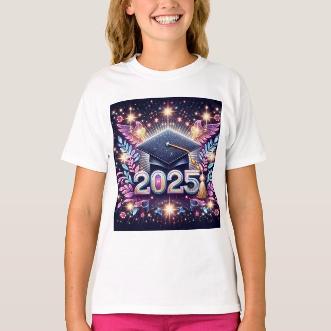 Eleganter Abschluss 2025 T-Shirt (Vorderseite)