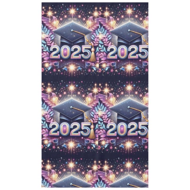 Eleganter Abschluss 2025 Tischdecke (Vorderseite)