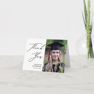 Eleganter Abschluss für Minimalistisches Foto mit  Dankeskarte