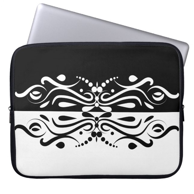 Eleganter Abstrakter Harlequin-Stil Laptopschutzhülle (Vorderseite)