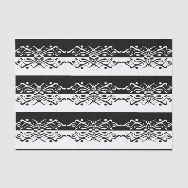 Eleganter Abstrakter Harlequin-Stil Seidenpapier (Vorderseite)