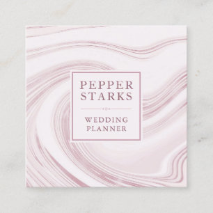 Eleganter Abstrakter Marmor   Visitenkarte
