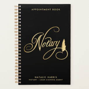 Eleganter Agent von Notar- und Gold- und Navy-Darl Planer