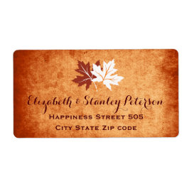 Eleganter Ahorn-Blätter Orange-Hochzeit im Herbst