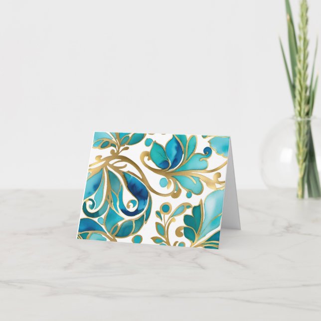 Eleganter allgemeiner Empfang Feiertagskarte (Vorderseite)