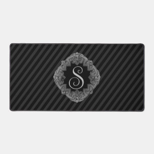 Eleganter Anfangsbuchstabe mit Monogramm Schreibtischunterlage