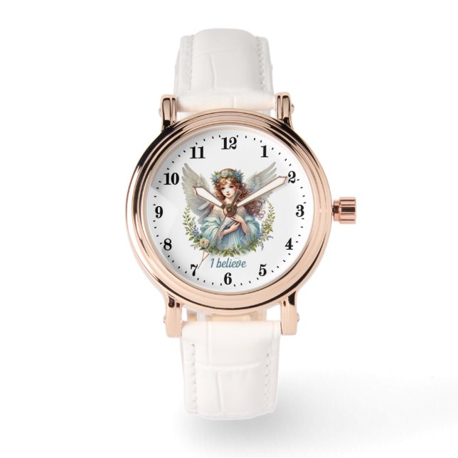 Eleganter Angel liebt individuell anpassbare Armbanduhr (Vorderseite)