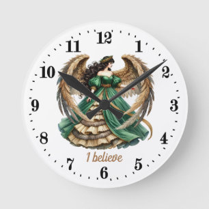 Eleganter Angel liebt individuell anpassbare Runde Wanduhr