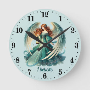 Eleganter Angel liebt individuell anpassbare Runde Wanduhr