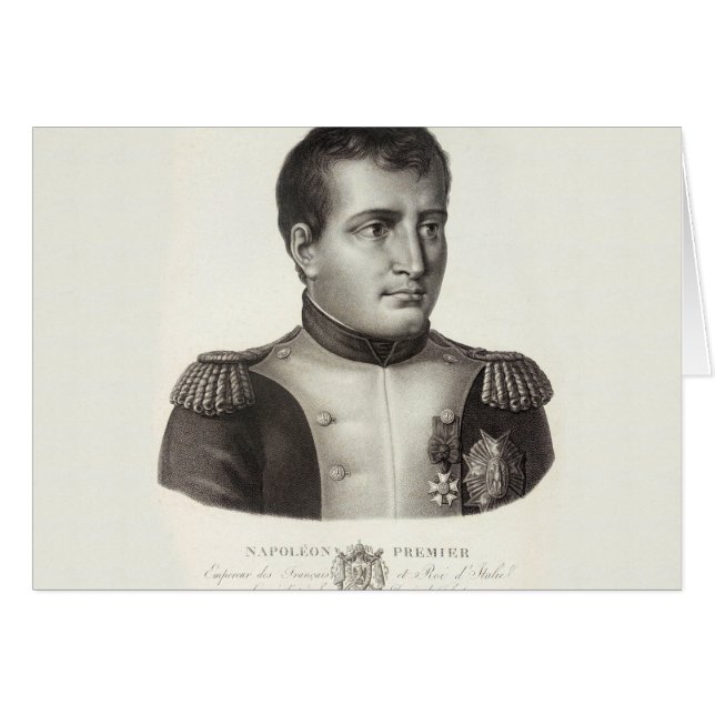 Eleganter antiker Stich Napoleon Bonaparte (Vorderseite (Horizontal))