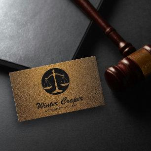 Eleganter Anwalt schwarz und gold kupfer professio Visitenkarte