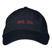 Eleganter APRIL 2026 Stickerei-Hut Navy Trucker 