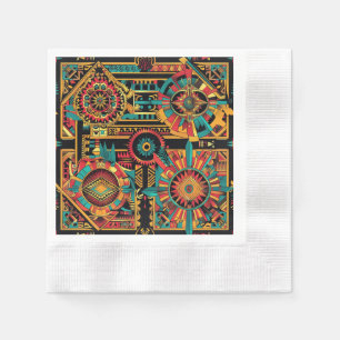 Eleganter Aquamariner "Aztec Dream" Feierlicher Co Serviette