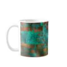 Eleganter Aquamariner Kupfer Abstrakt Chic