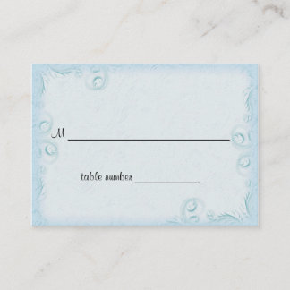 Eleganter Aquamariner Skulpturentisch Hochzeitstis Platzkarte