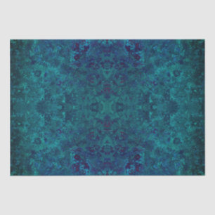Eleganter Aquamariner türkisfarbener Edelstein Seidenpapier