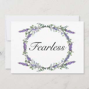 Eleganter Aquarelllavender Eucalyptus Fearless Einladung