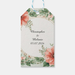 Eleganter Aquarellrahmen Geschenkanhänger