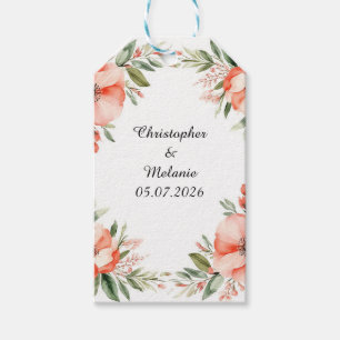 Eleganter Aquarellrahmen Geschenkanhänger