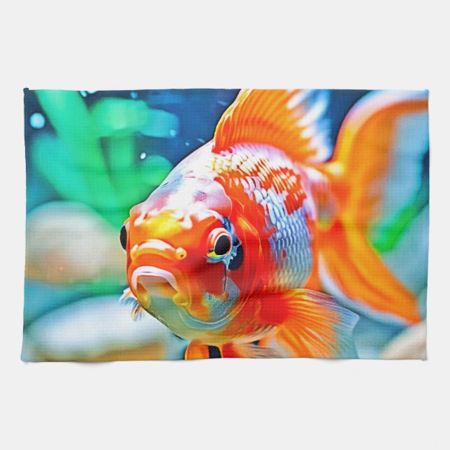 Eleganter Aquarium Pet Fish Geschirrtuch (Horizontal)