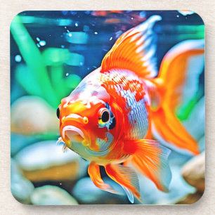 Eleganter Aquarium Pet Fish Getränkeuntersetzer