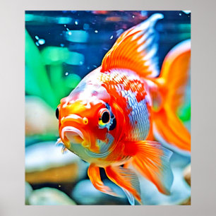 Eleganter Aquarium Pet Fish Poster