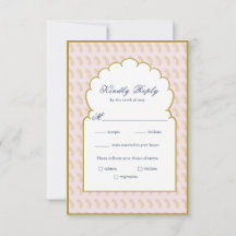 Eleganter Arch Frame Rosa indische Hochzeit RSVP C