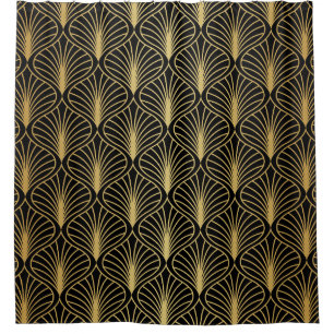 Eleganter Art Deco Hintergrund. Nahtlose Abstrakte Duschvorhang