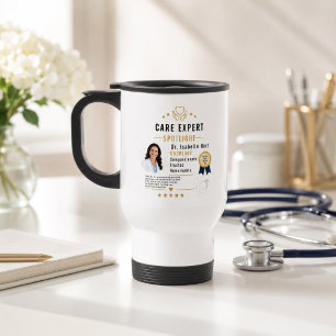 Eleganter Arzt Spotlight Gesundheitswesen Danke Reisebecher