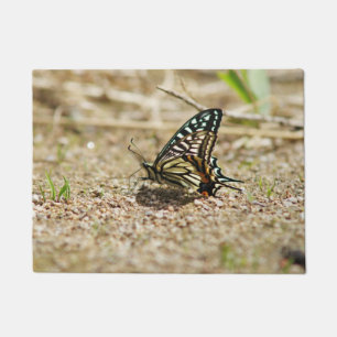 Eleganter asiatischer Frack Butterfly - Detaillier Fußmatte