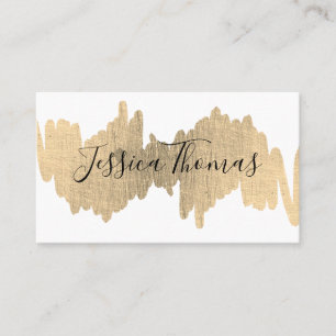 Eleganter Ausdruck (gold metallic) Visitenkarte