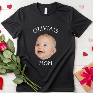Eleganter Baby Face Personalisiert Child Foto Mama T-Shirt