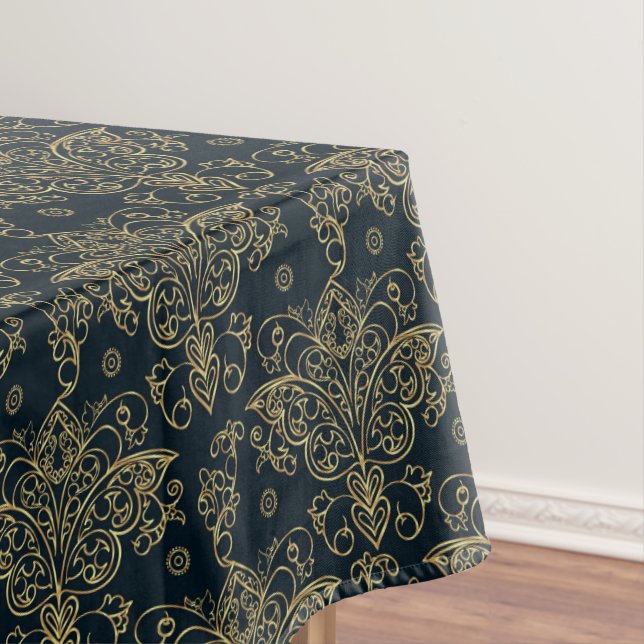 Eleganter Barockschmetterling Geblüht Tischdecke (Beispiel)