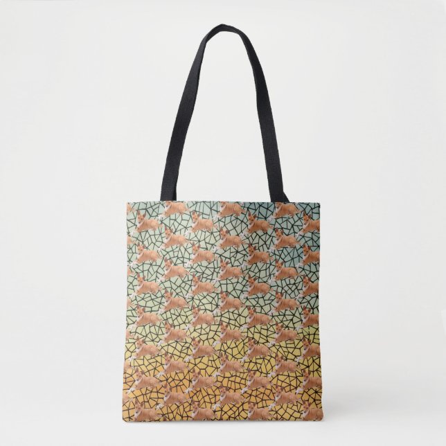 Eleganter Basenji-Hund  Tasche (Vorderseite)
