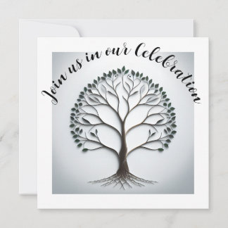 Eleganter Baum der Party Einladung