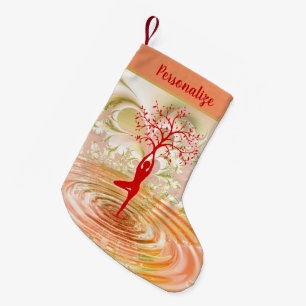 Eleganter Baum von Life Zen Yoga Kleiner Weihnachtsstrumpf