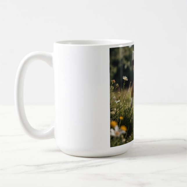 Eleganter Beagle Kaffee Tasse (Links)