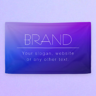 Eleganter bearbeitbarer Text und moderne Lila Farb Banner