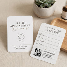 Eleganter Beige Minimal Med Spa Erinnerungs-QR-Cod