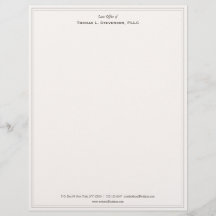 Eleganter Beruflicher Beige Letterhead