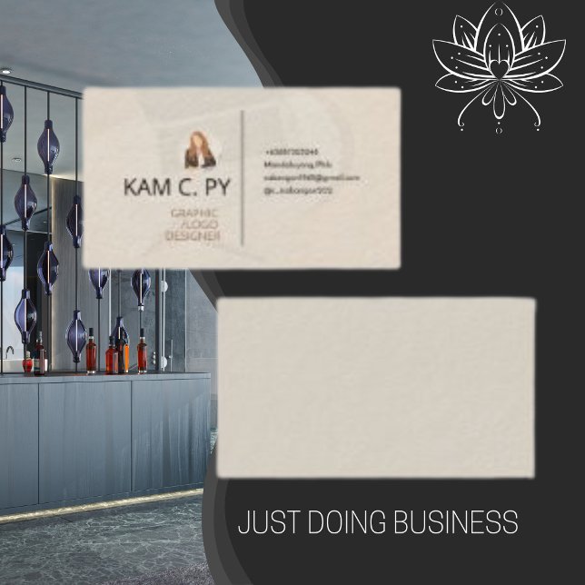 Eleganter Beruflicher Logo-Designer Visitenkarte (Von Creator hochgeladen)